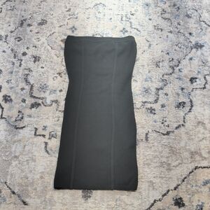 BCBGMAXAZRIA Women’s Strapless Black Silk Blend Bodycon Dress Size L